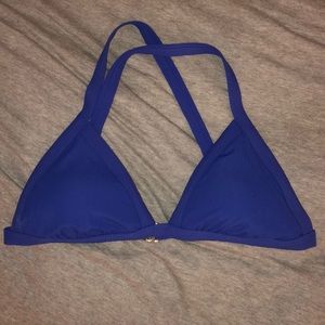 Blue bikini top